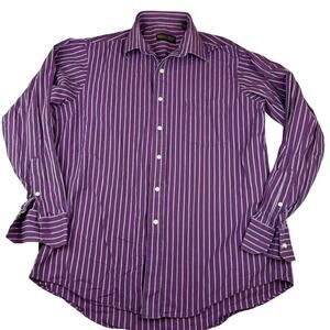 Donald J. Trump Signature Collection Purple Shirt 16.5